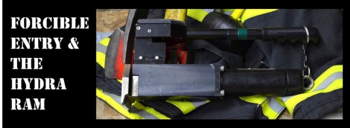 Ram hydra door entry forcible force firefightertoolbox