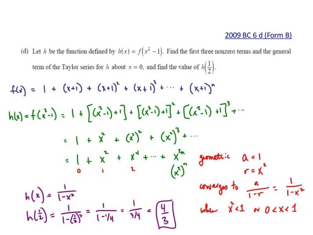 Ap calculus bc unit 5 progress check mcq part b