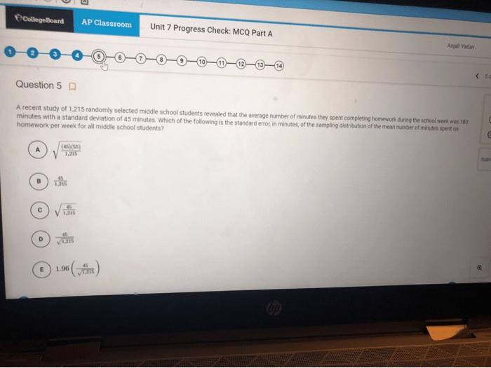 Ap calculus bc unit 5 progress check mcq part b