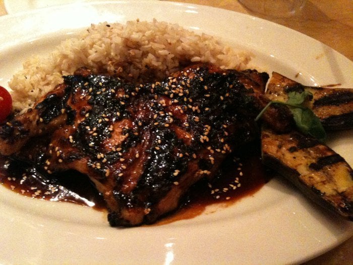 Teriyaki chicken cheesecake factory nutrition ate meals ginormous delicious